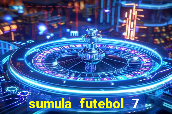 sumula futebol 7 society excel